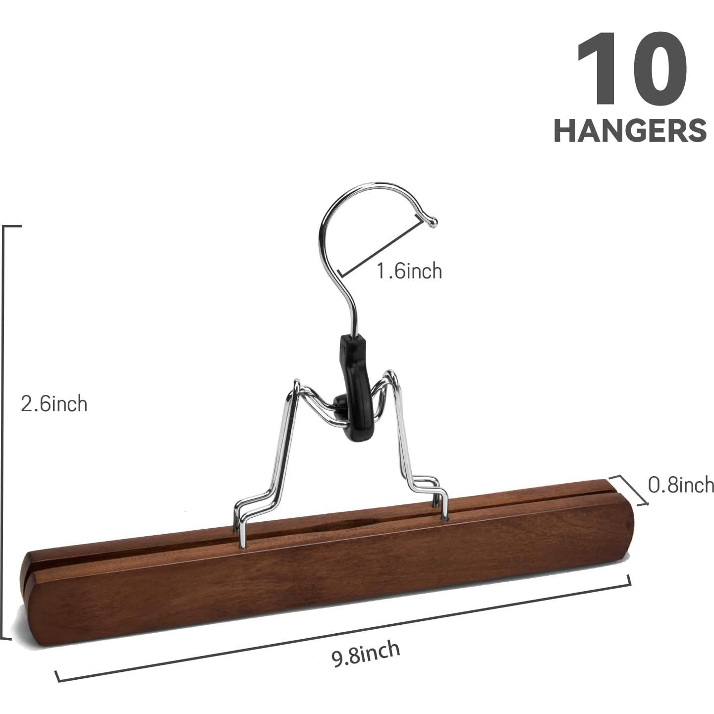 Perchas de Madera Nature Smile Antideslizantes 10 Piezas