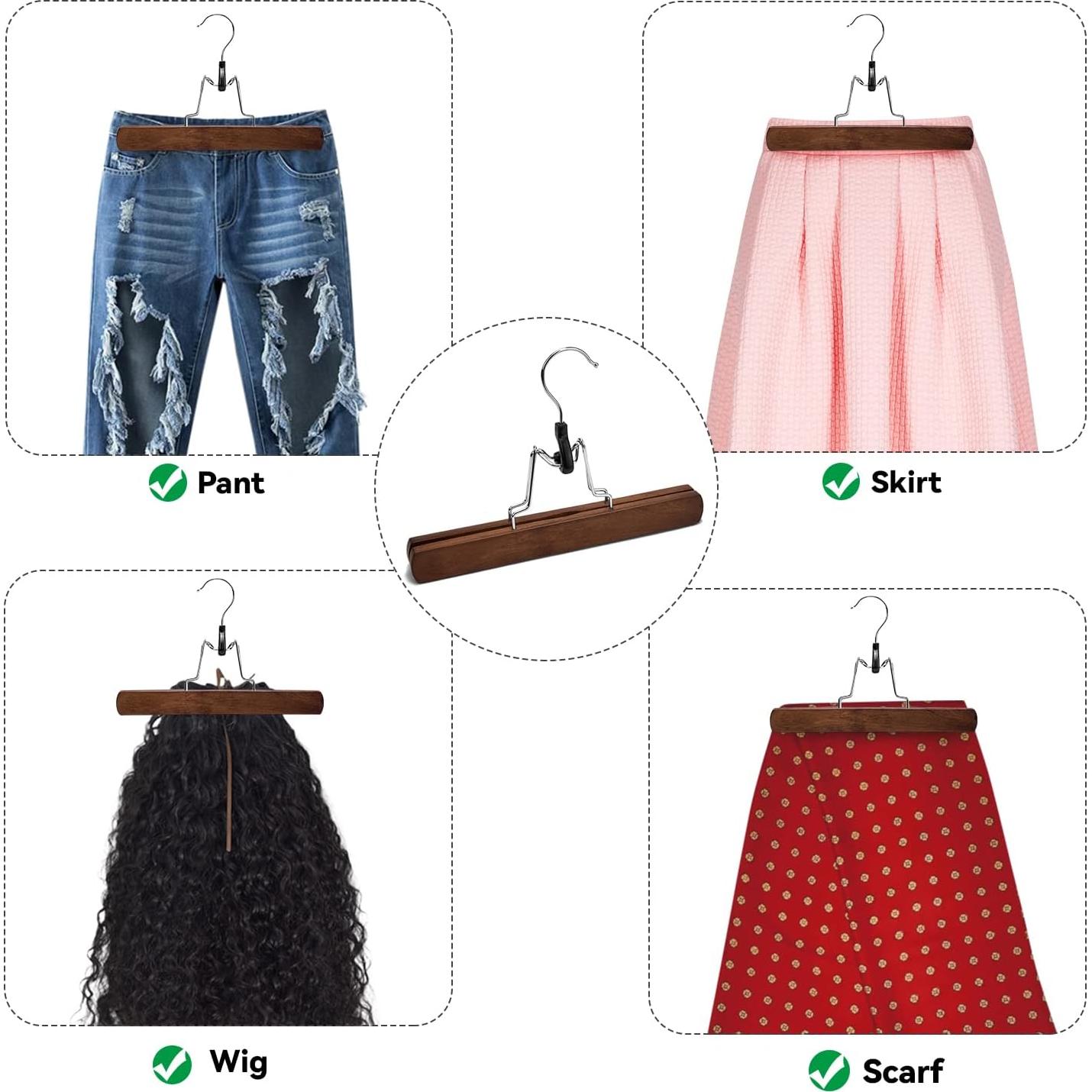 Perchas de Madera Nature Smile Antideslizantes 10 Piezas