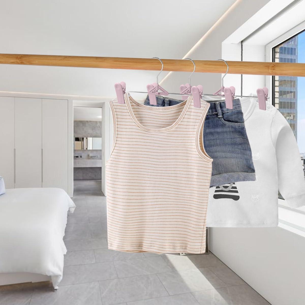 Perchas para Falda 30 Paquete NORTHERN BROTHERS Rosa Antideslizante