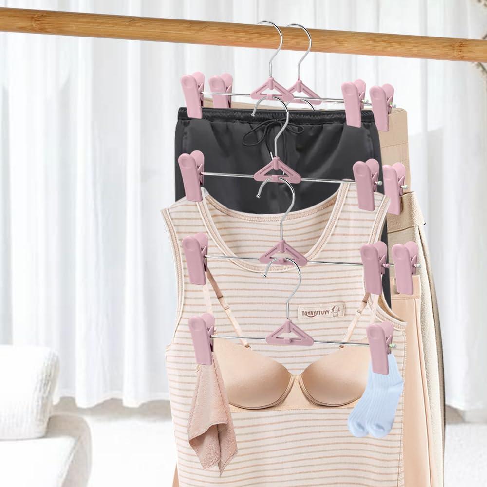 Perchas para Falda 30 Paquete NORTHERN BROTHERS Rosa Antideslizante