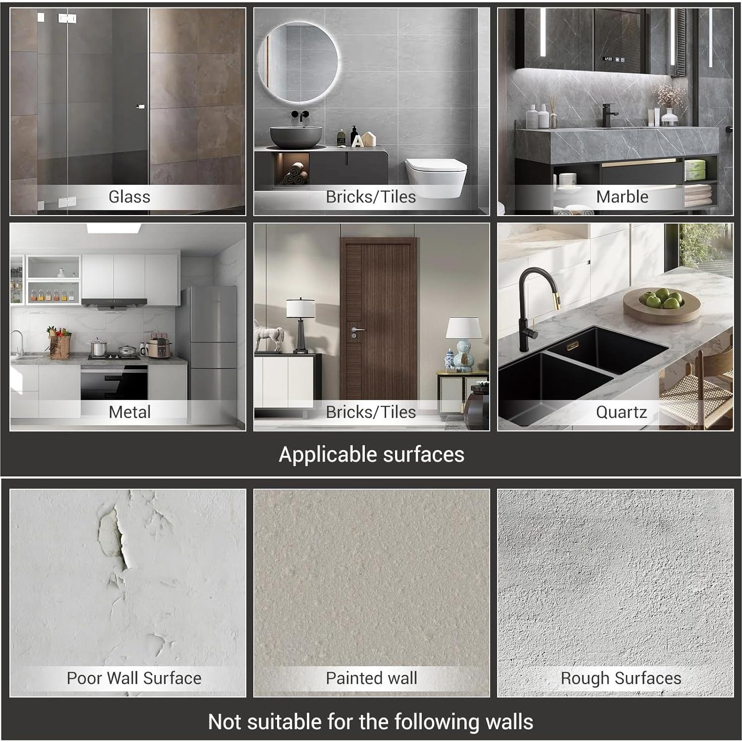 Ganchos Adhesivos LGDNNYYY 48 Piezas Soportan 20kg