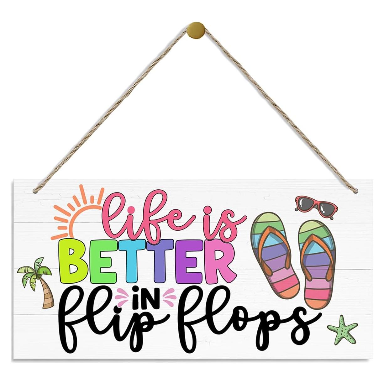 Placa de Madera Colgante Decorativa QTGTIR 30x15cm