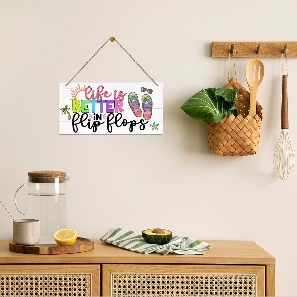 Placa de Madera Colgante Decorativa QTGTIR 30x15cm