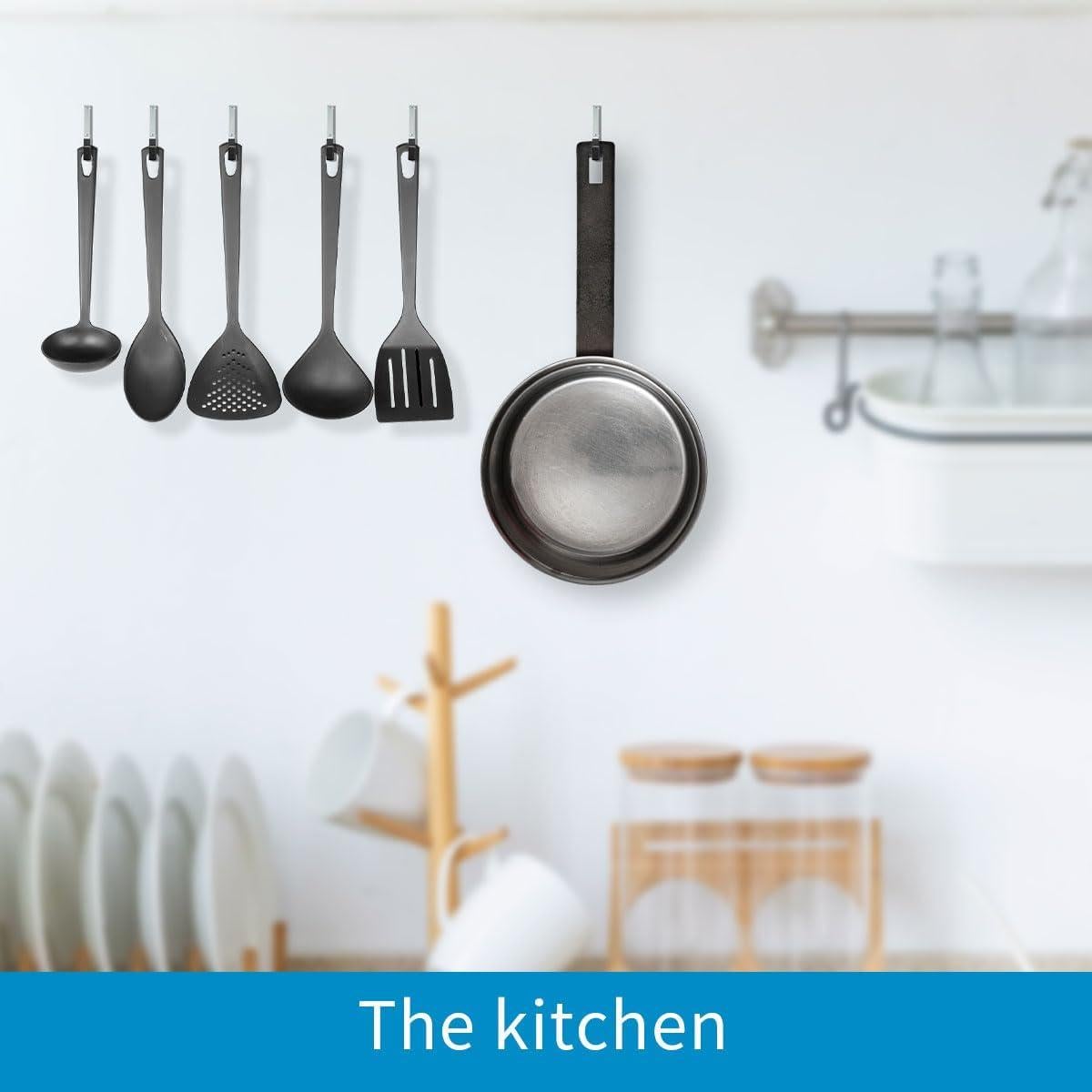 Ganchos de Almacenamiento de Acero GeeWatom - Alta Resistencia (Paquete de 2)