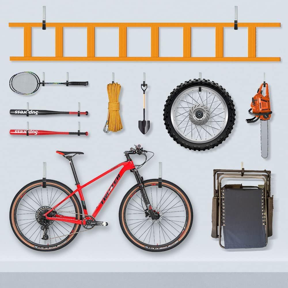 Ganchos de Almacenamiento de Acero GeeWatom - Alta Resistencia (Paquete de 2)