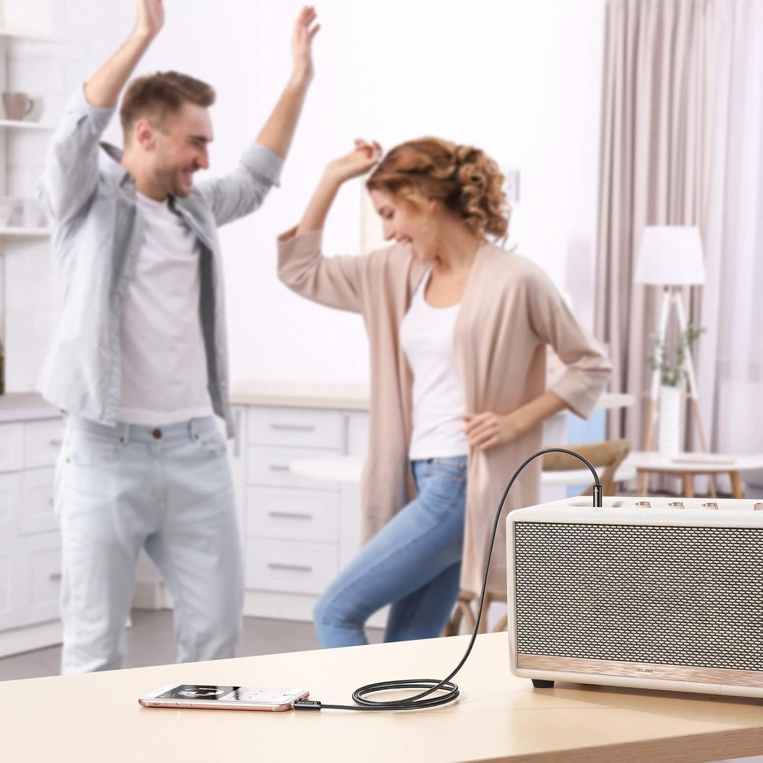 Cable Auxiliar Syncwire 2m - Audio 3.5mm para Coche y Móvil