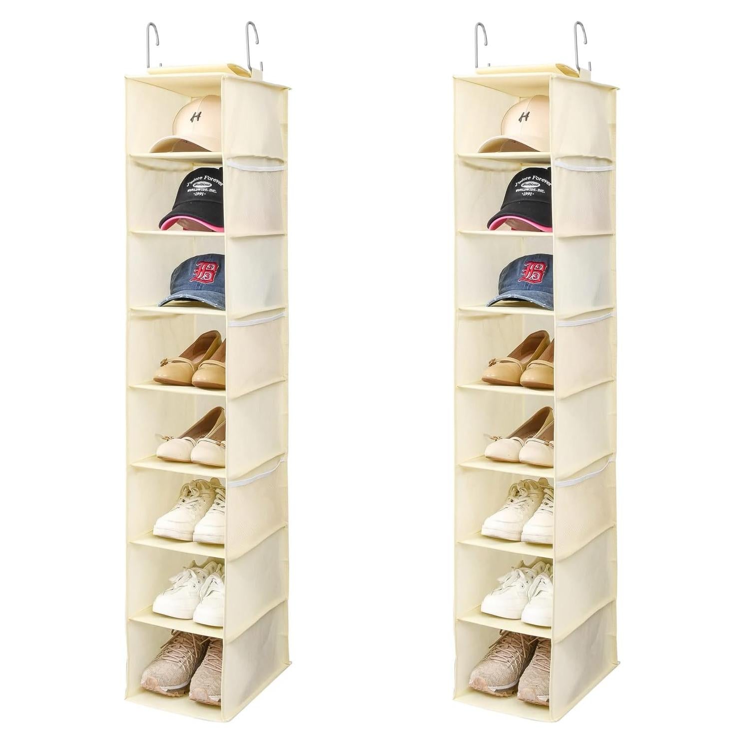 Organizador Colgante de Zapatos y Gorras Berdeng SNGD Pro 8 Estantes Beige
