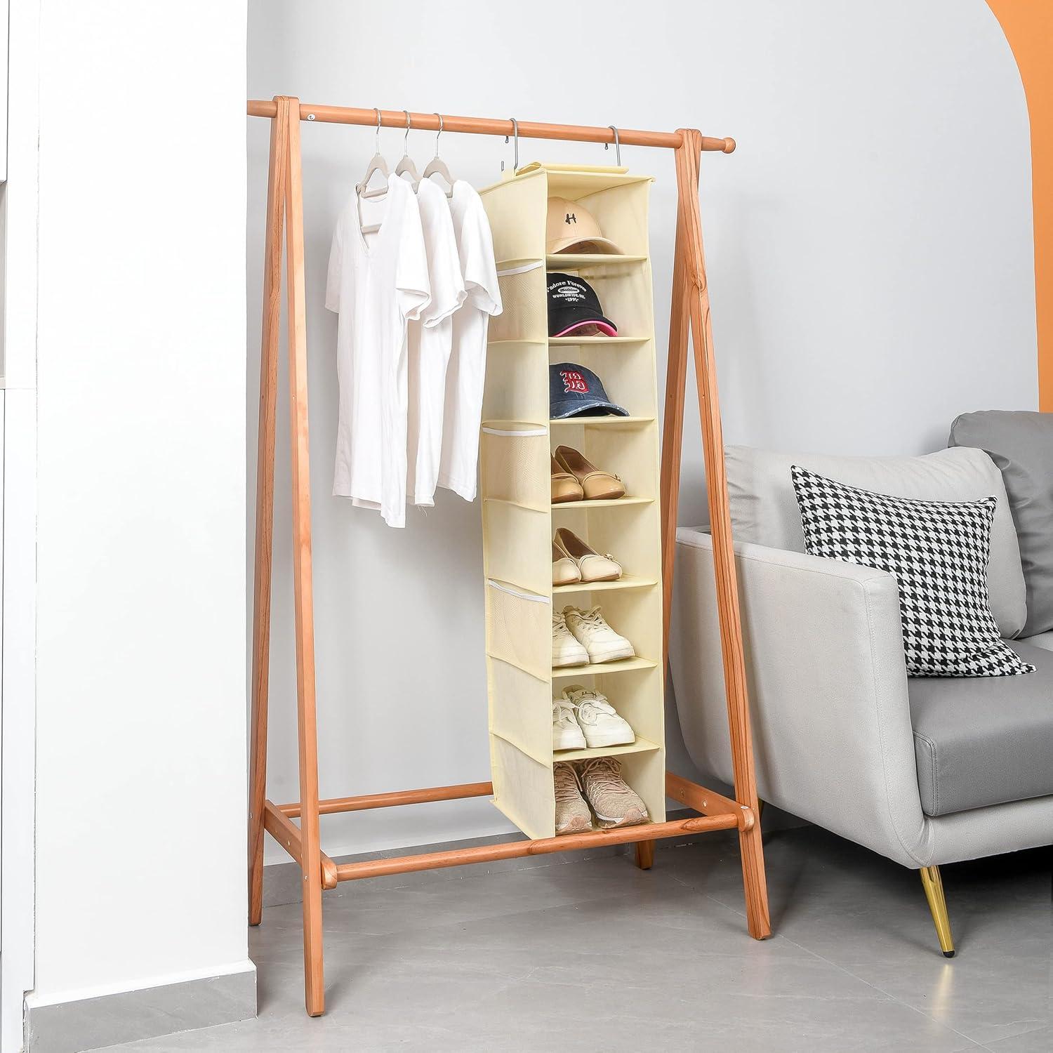 Organizador Colgante de Zapatos y Gorras Berdeng SNGD Pro 8 Estantes Beige