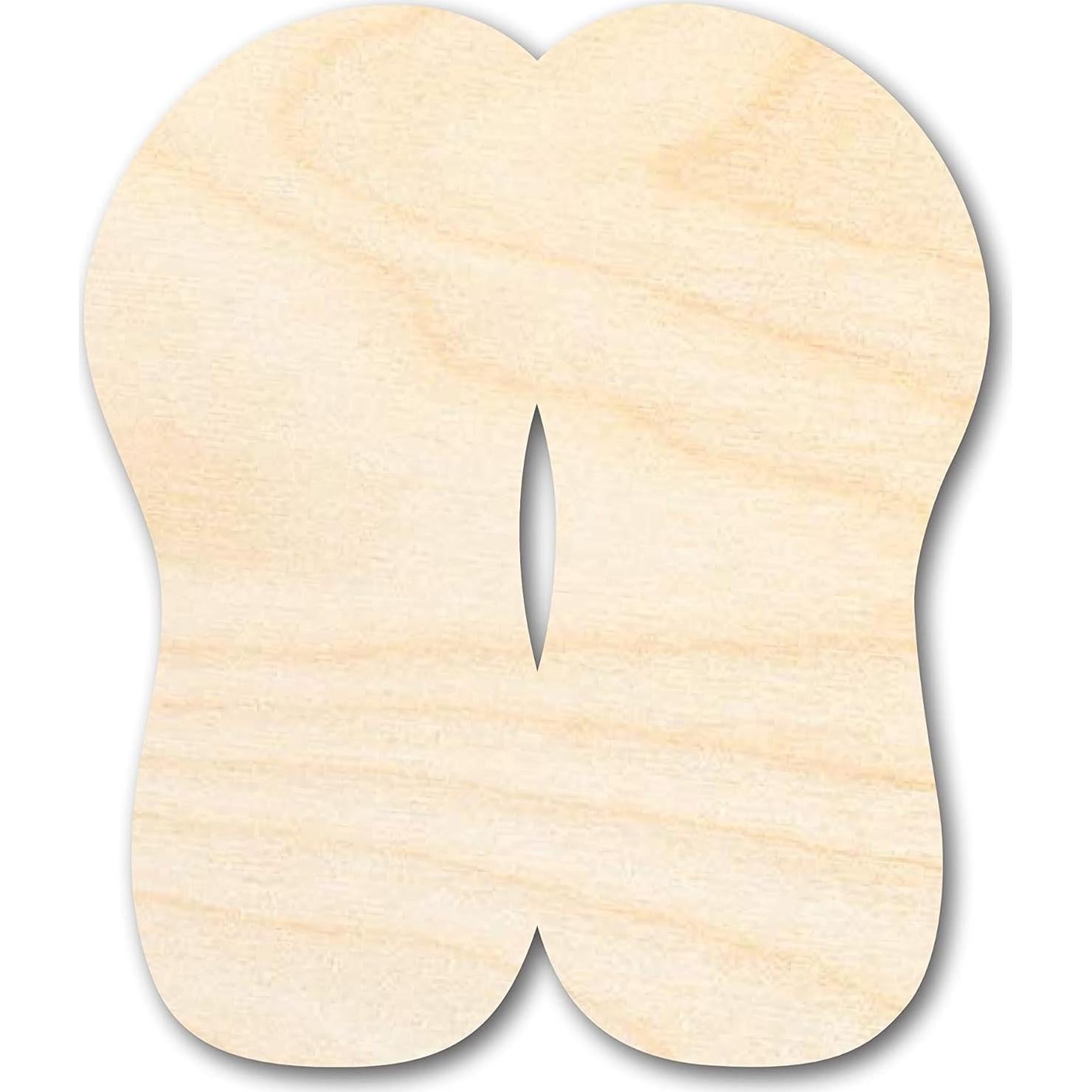 Sandalias de Madera Sin Terminar 24 Hour Crafts 25.4 cm