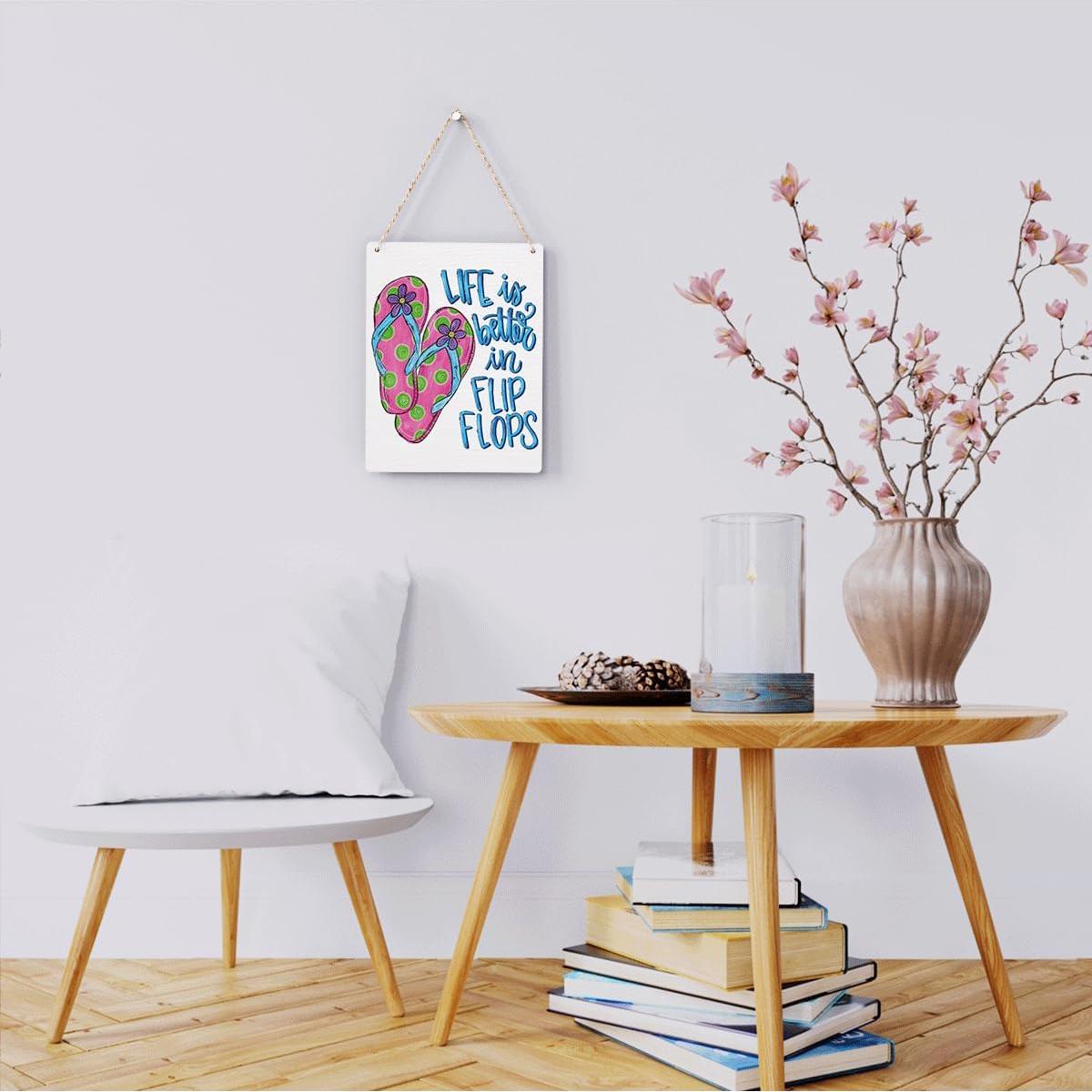 Letrero de Pared BELLOWDEER 25.4x20.3 cm Decoración Verano