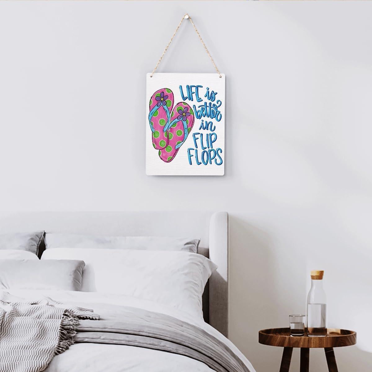 Letrero de Pared BELLOWDEER 25.4x20.3 cm Decoración Verano