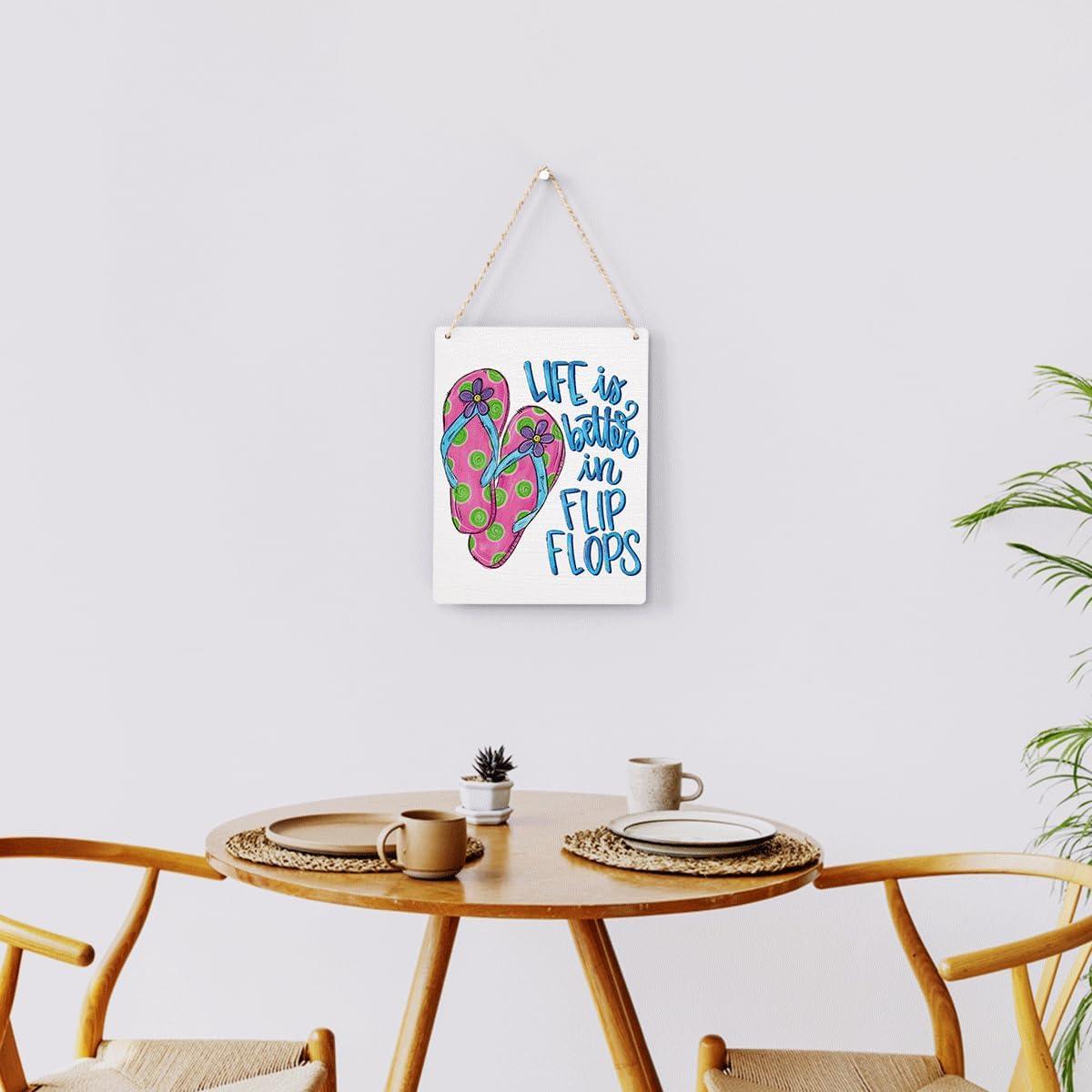 Letrero de Pared BELLOWDEER 25.4x20.3 cm Decoración Verano