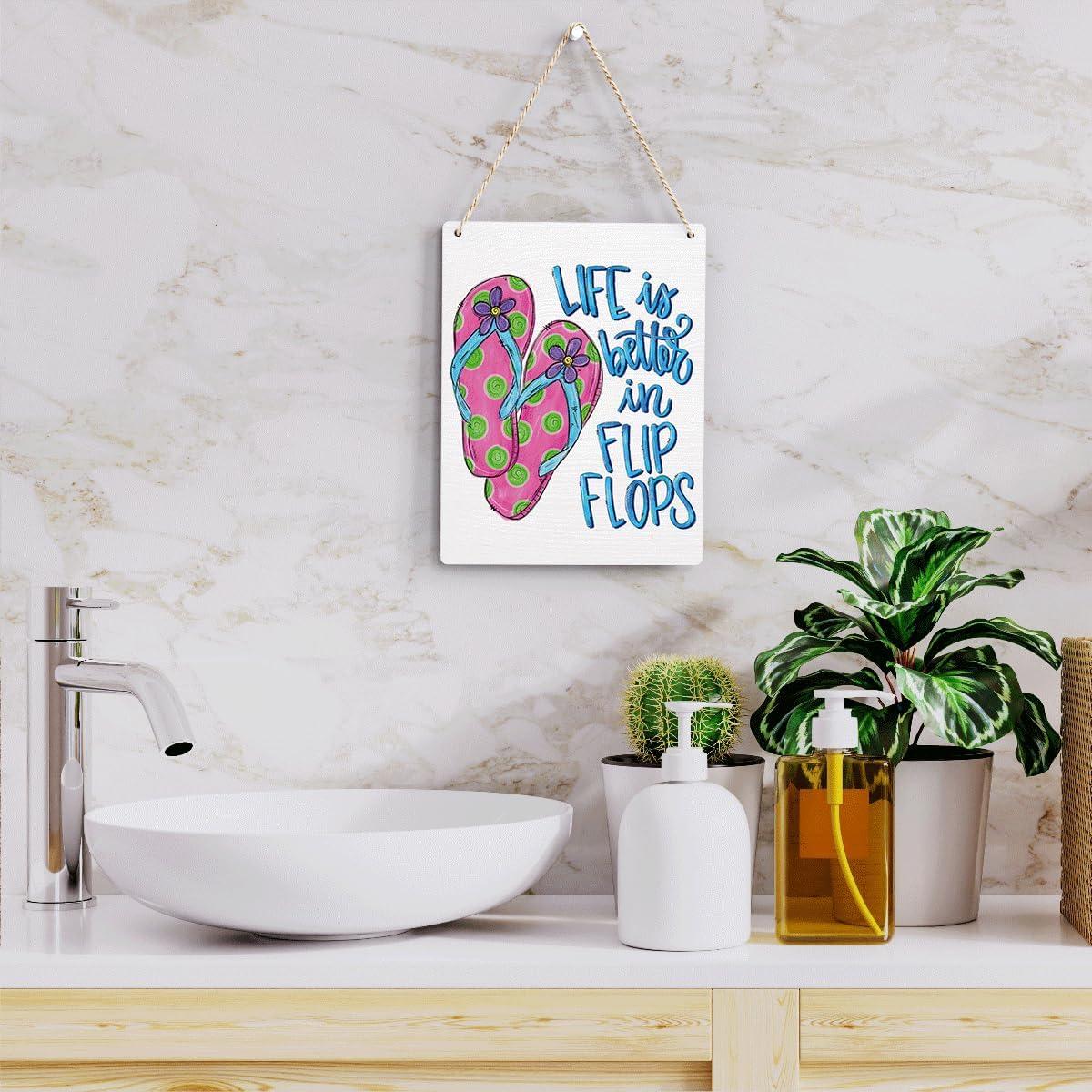 Letrero de Pared BELLOWDEER 25.4x20.3 cm Decoración Verano