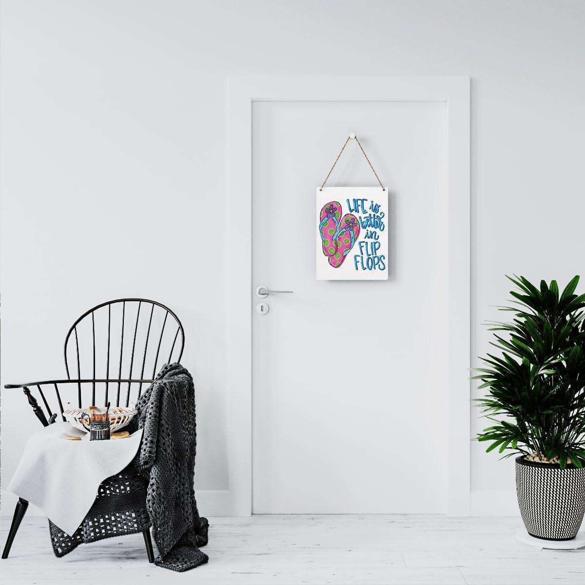 Letrero de Pared BELLOWDEER 25.4x20.3 cm Decoración Verano