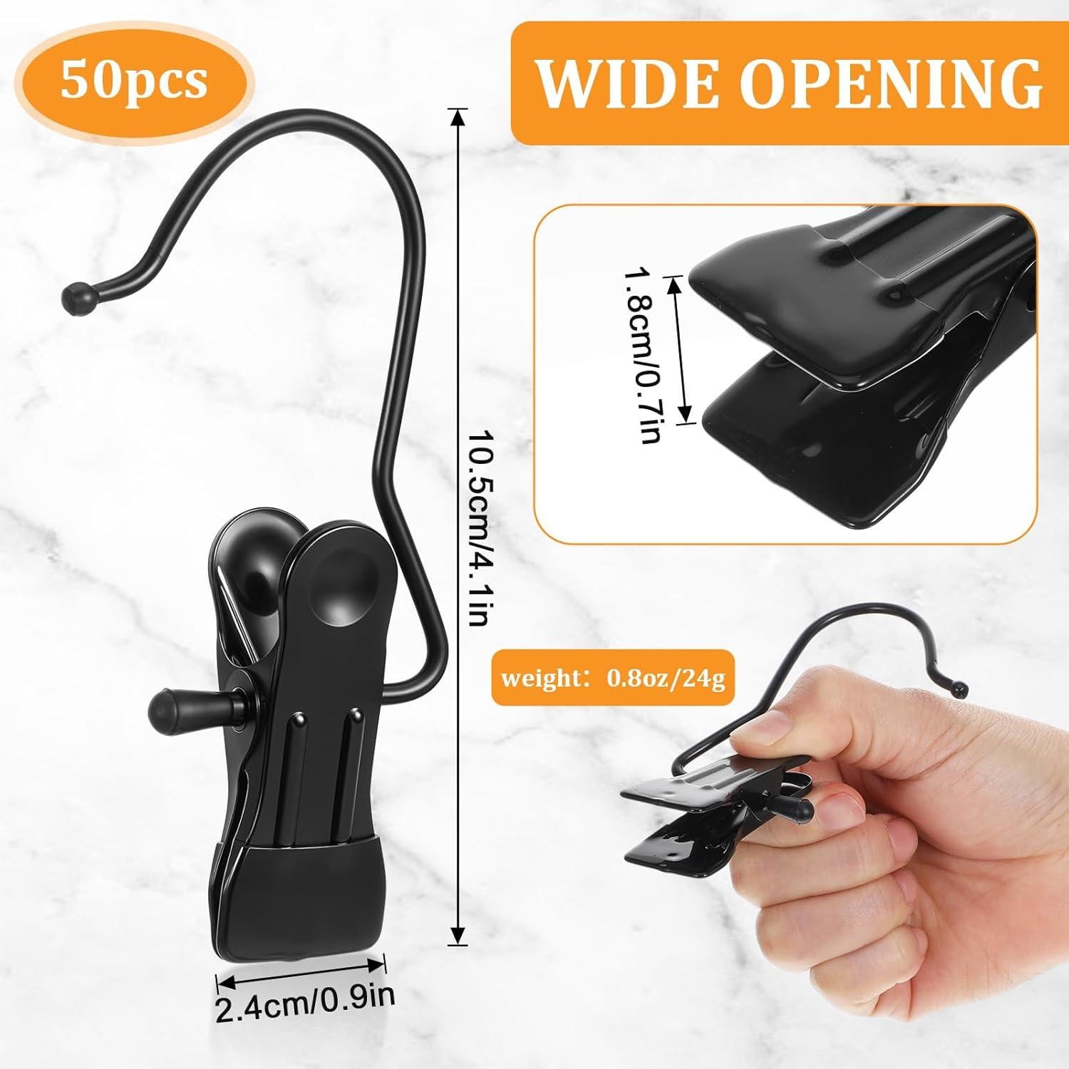 50 Clips para Colgar Botas CIATBYYJ, Metal Antideslizante