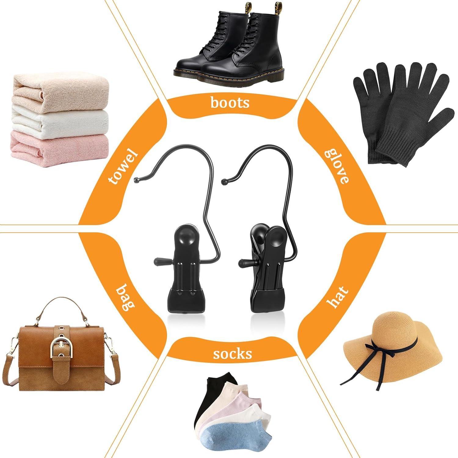 50 Clips para Colgar Botas CIATBYYJ, Metal Antideslizante