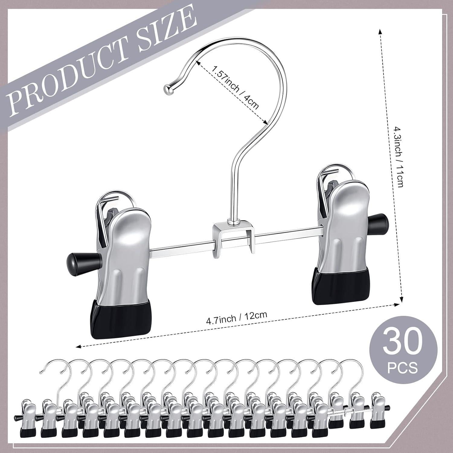 Yinkin 30 Perchas de Botas de Acero Inoxidable Portátiles