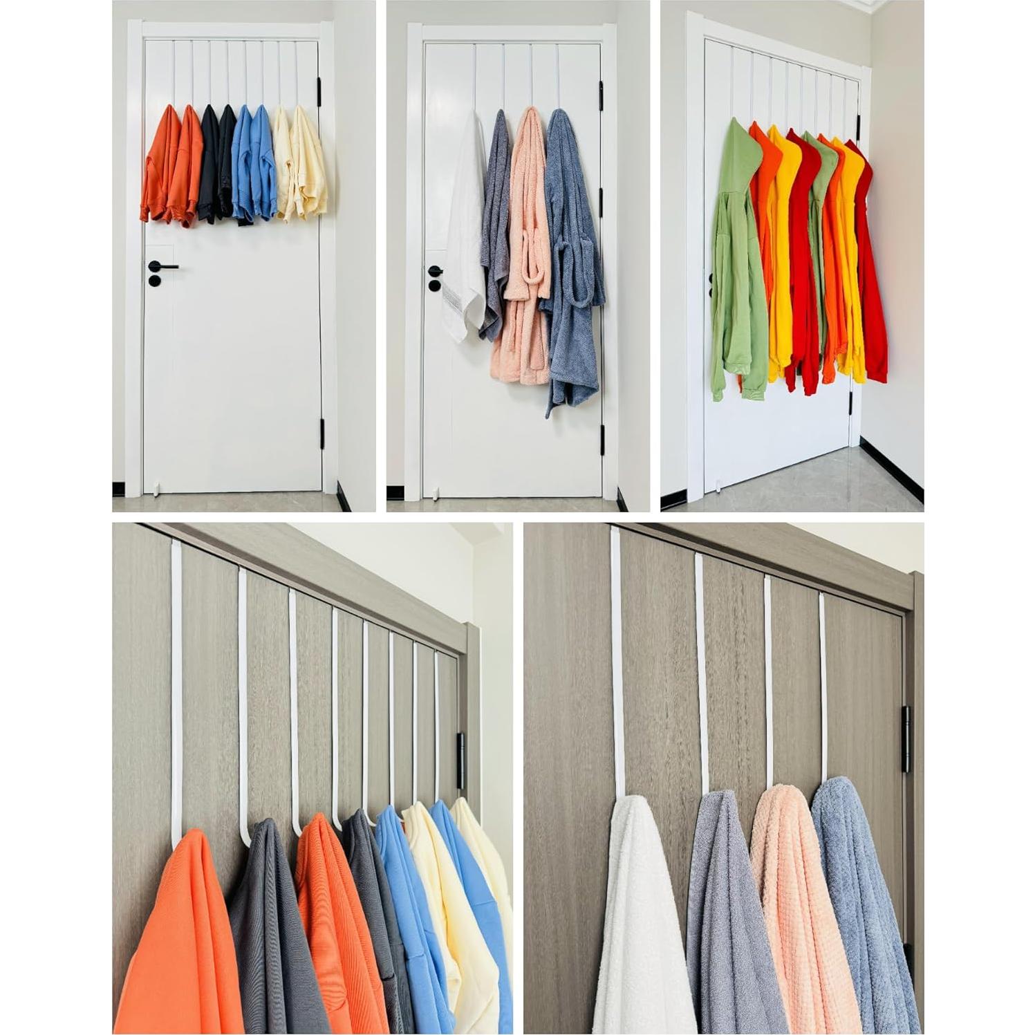 Ganchos de Metal para Puerta Mars-Rock 14.2" 4 Pcs Ajustable