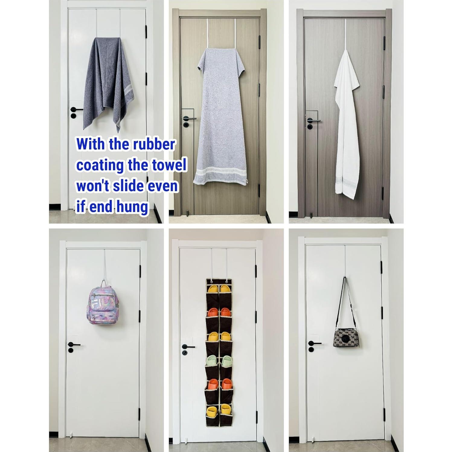 Ganchos de Metal para Puerta Mars-Rock 14.2" 4 Pcs Ajustable