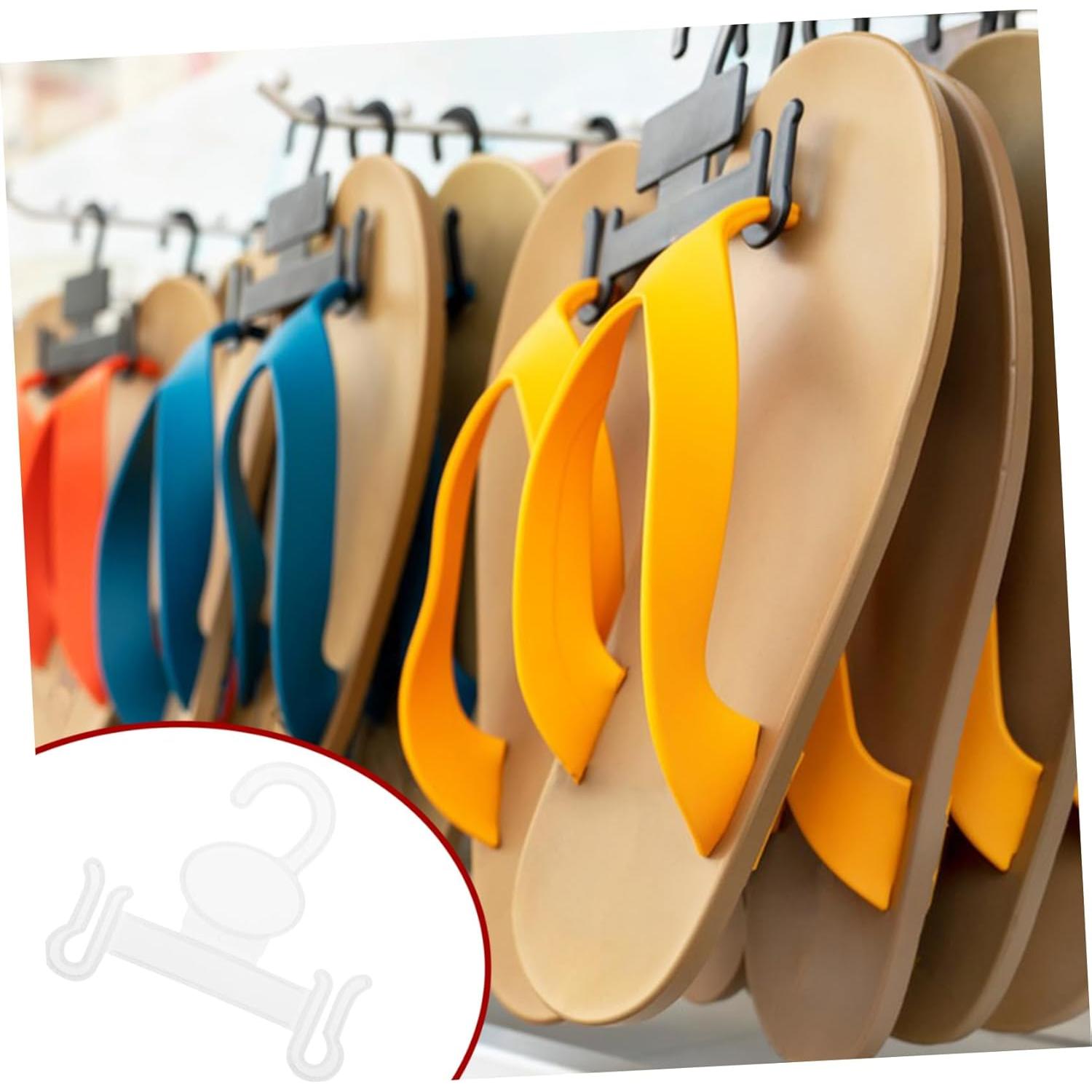 Ganchos de Plástico para Pantuflas BESTOYARD 100 Pcs Blanco