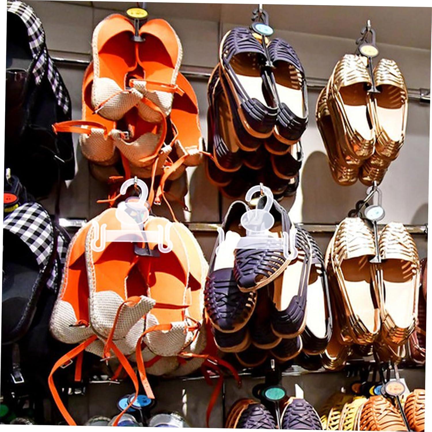 Ganchos de Plástico para Pantuflas BESTOYARD 100 Pcs Blanco