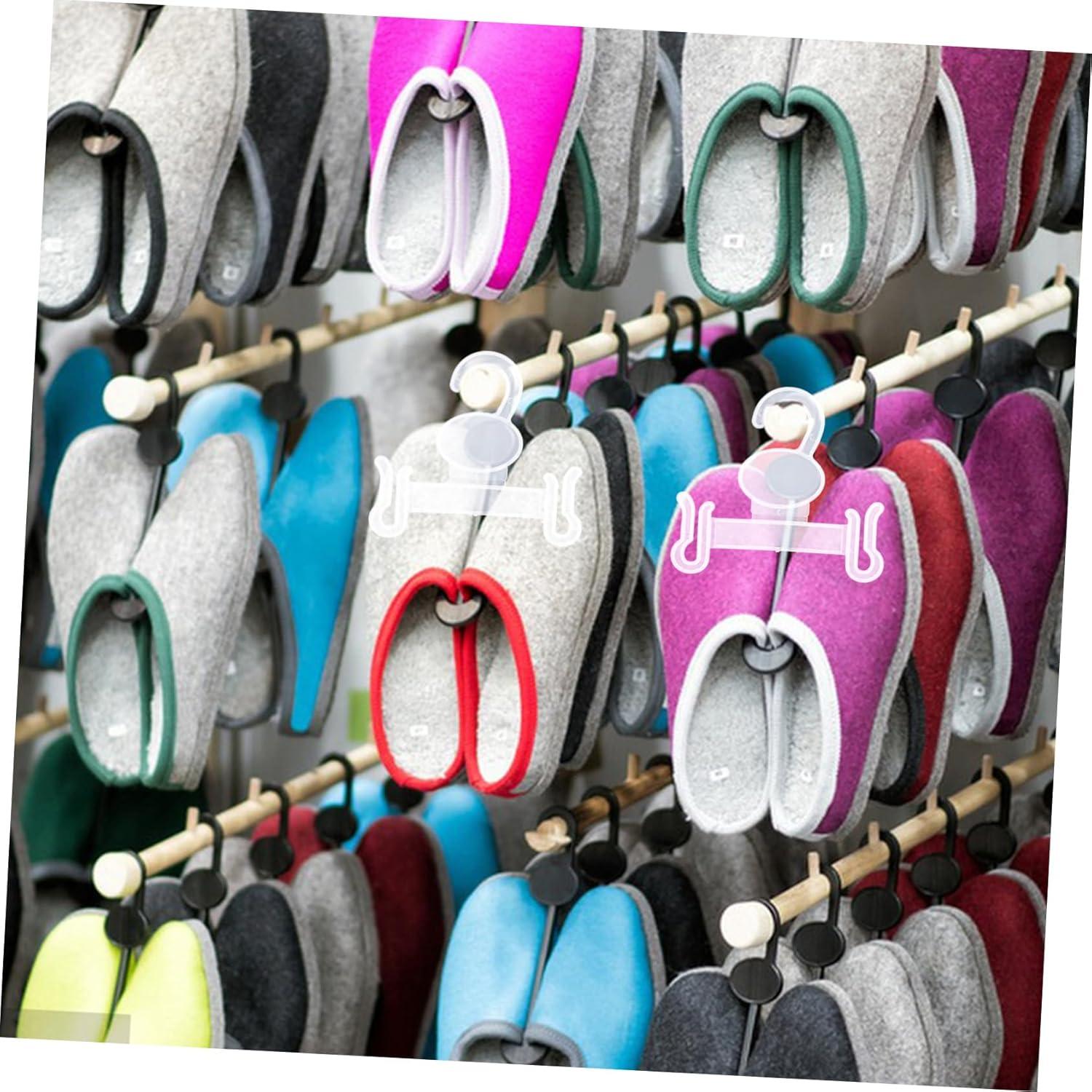 Ganchos de Plástico para Pantuflas BESTOYARD 100 Pcs Blanco