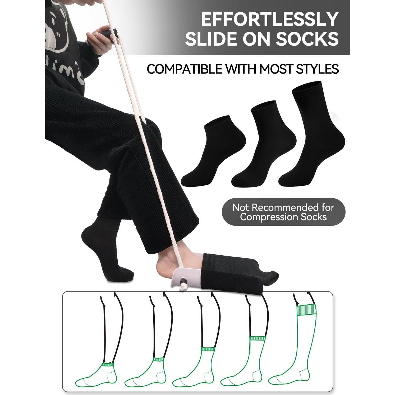 Asistente de Calcetines MarginZen - Kit de Movilidad para Mayores