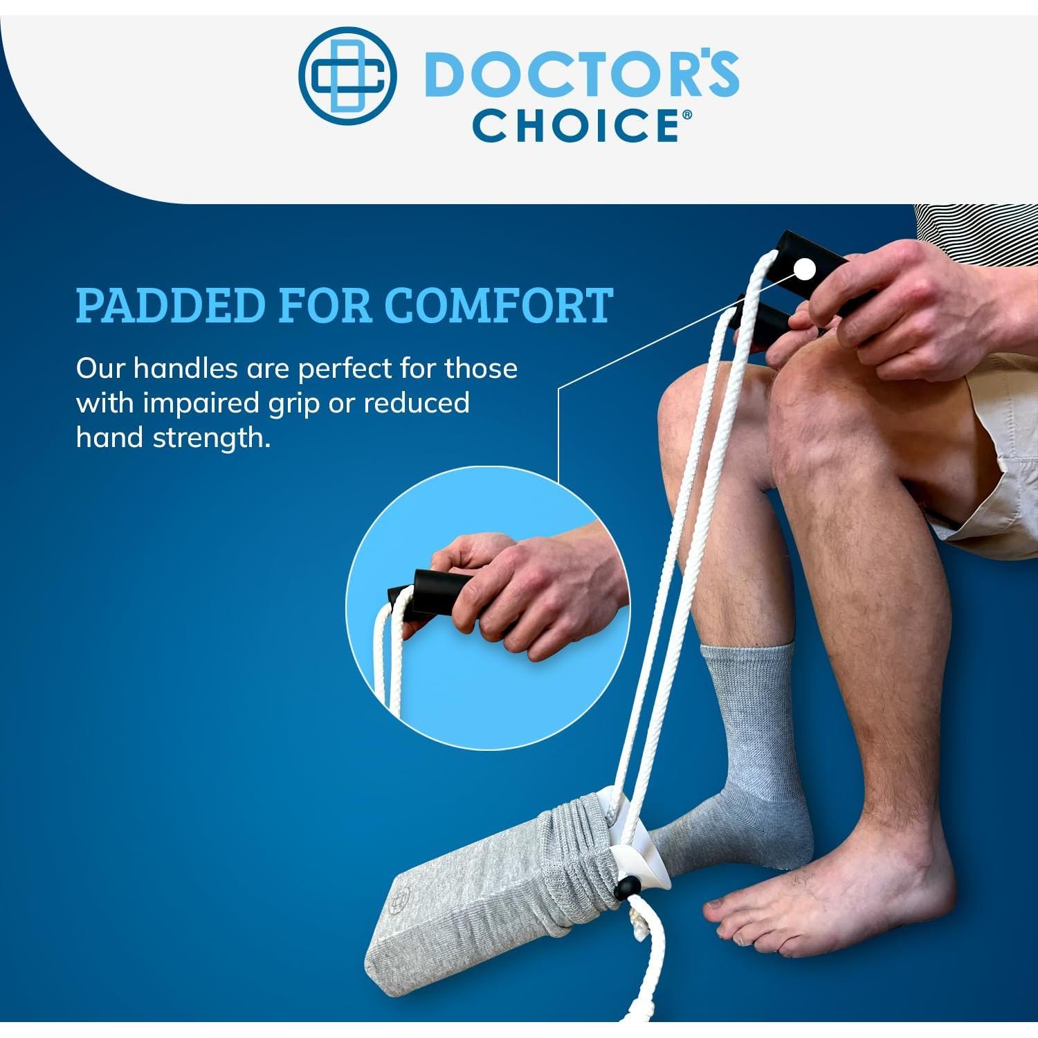 Ayuda para Poner Calcetines Doctor's Choice - Herramienta para Personas con Movilidad Limitada