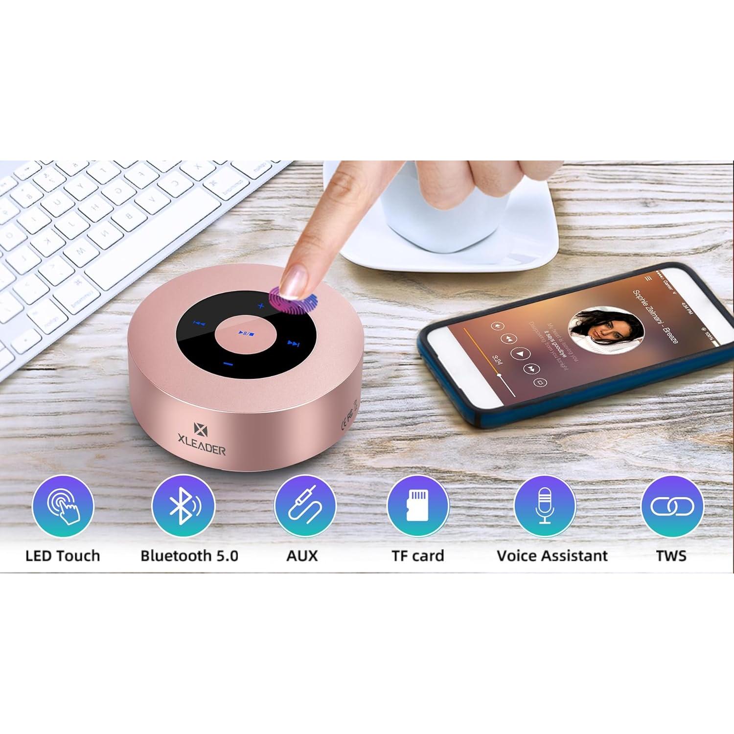 Altavoz Bluetooth XLEADER SoundAngel A8 Rosa 12H Portátil