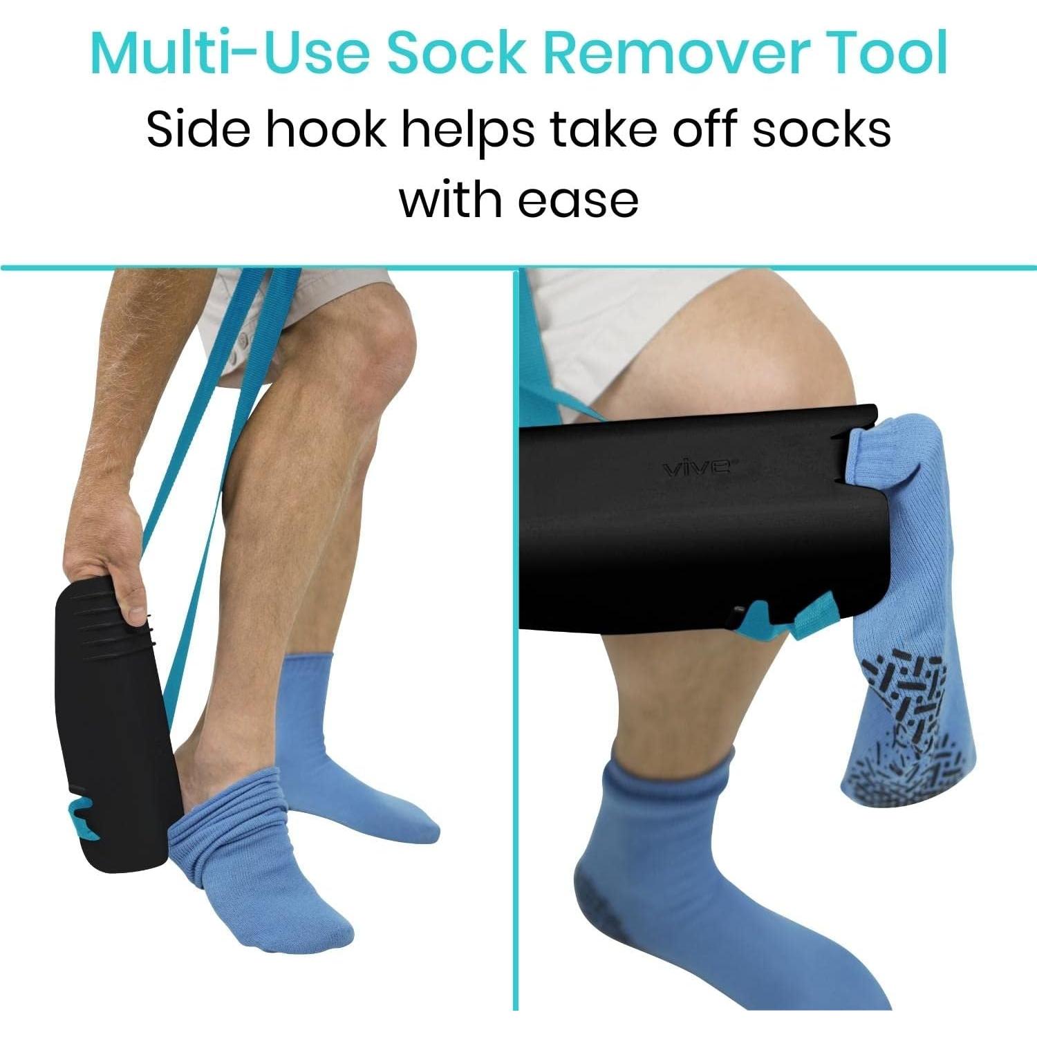 Ayuda para Poner y Quitar Calcetines Vive Health - Dispositivo Asistente para Ancianos y Recuperación Quirúrgica