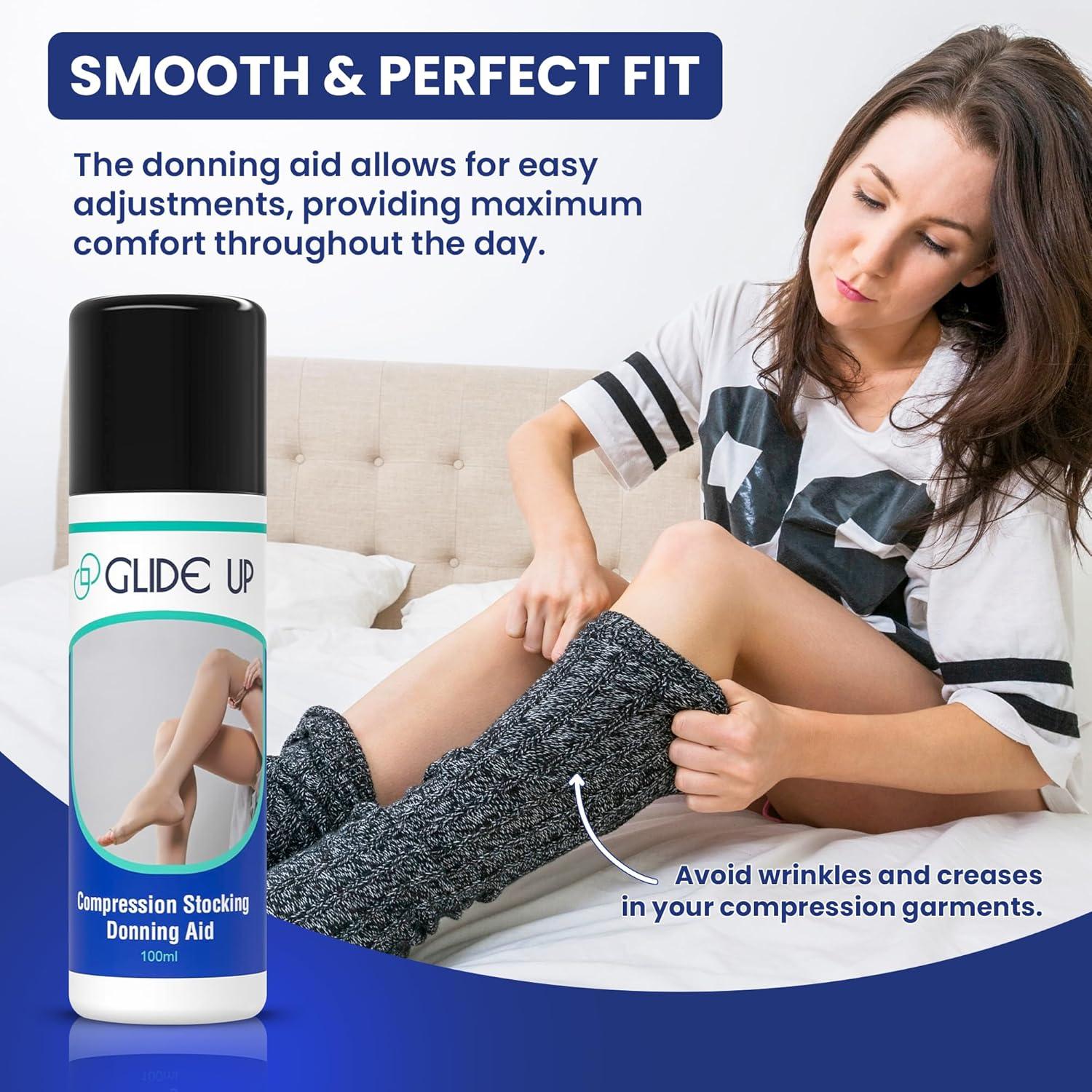 Spray Lubricante Glide Up 100 ml - Ayuda para Medias de Compresión