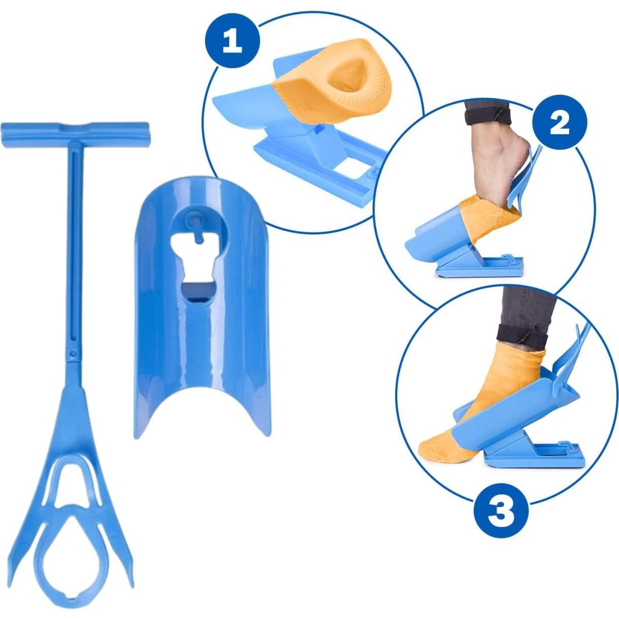 Ayudante de Calcetines ILLOMART - Dispositivo Asistencial Azul