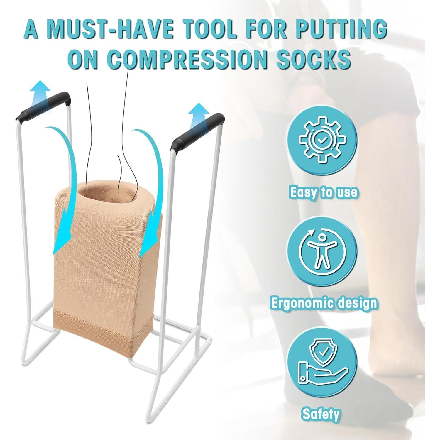 Donante de Medias de Compresión Zipcase Mediano para Pantorrillas <45.72cm