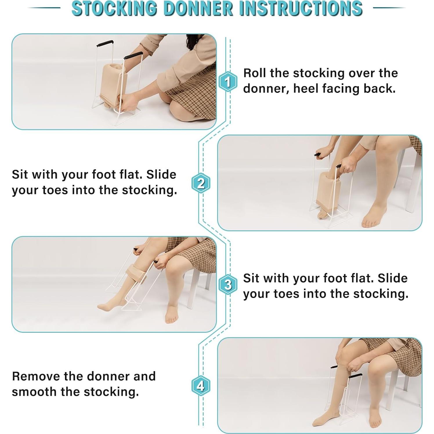 Donante de Medias de Compresión Zipcase Mediano para Pantorrillas <45.72cm