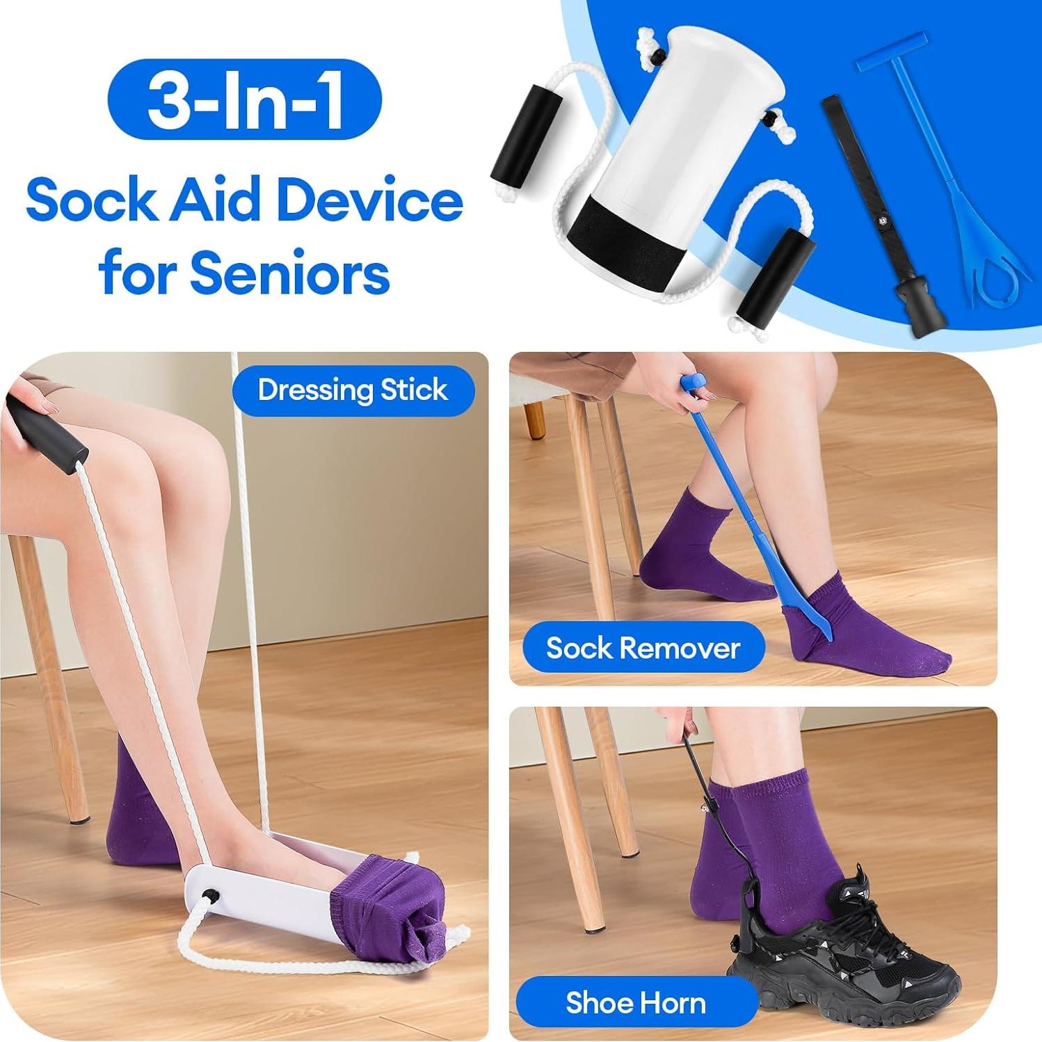 Kit de Ayuda para Poner y Quitar Calcetines D-ZYH250302