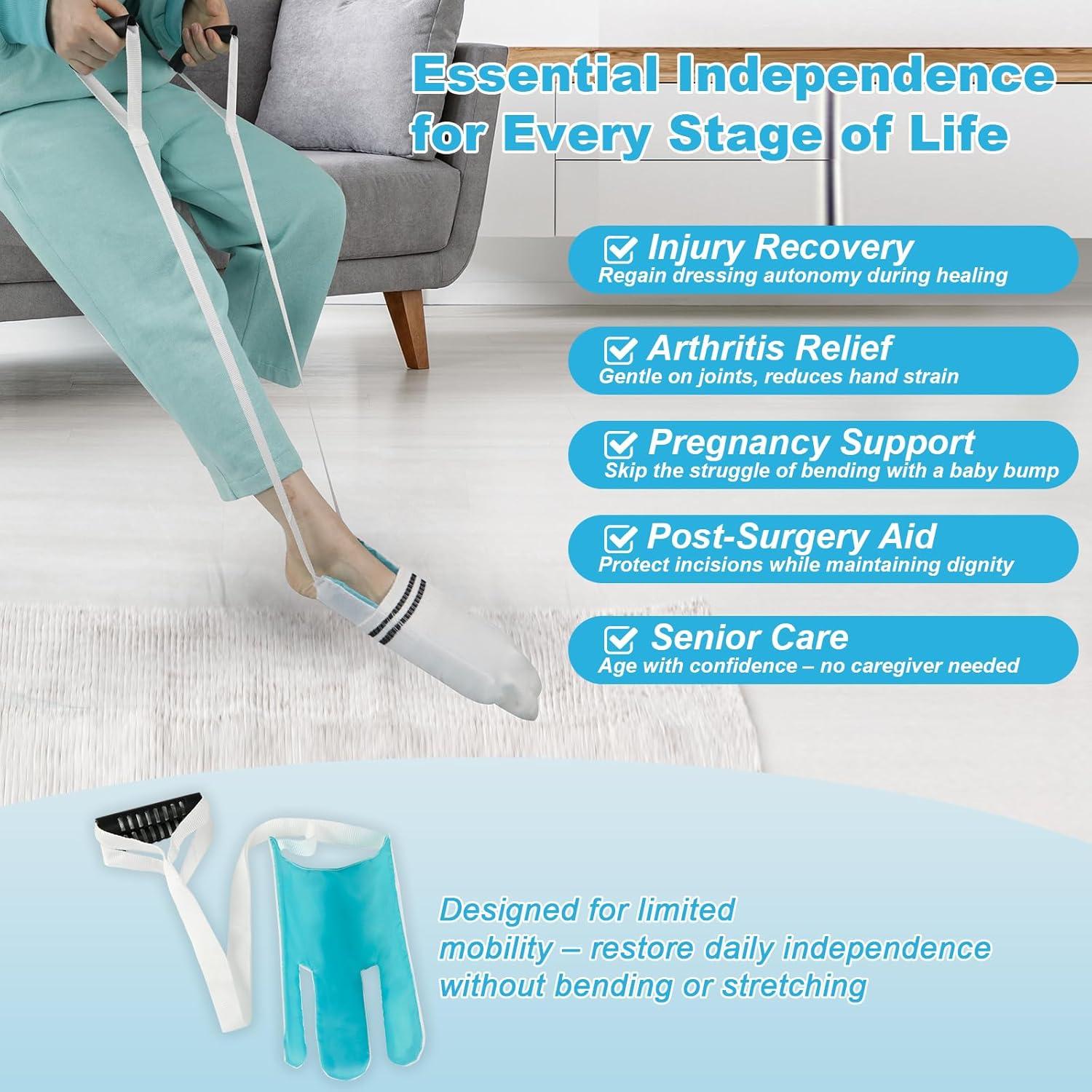 Ayuda para Calcetines Antideslizante Leetye Mei - 7.62 cm