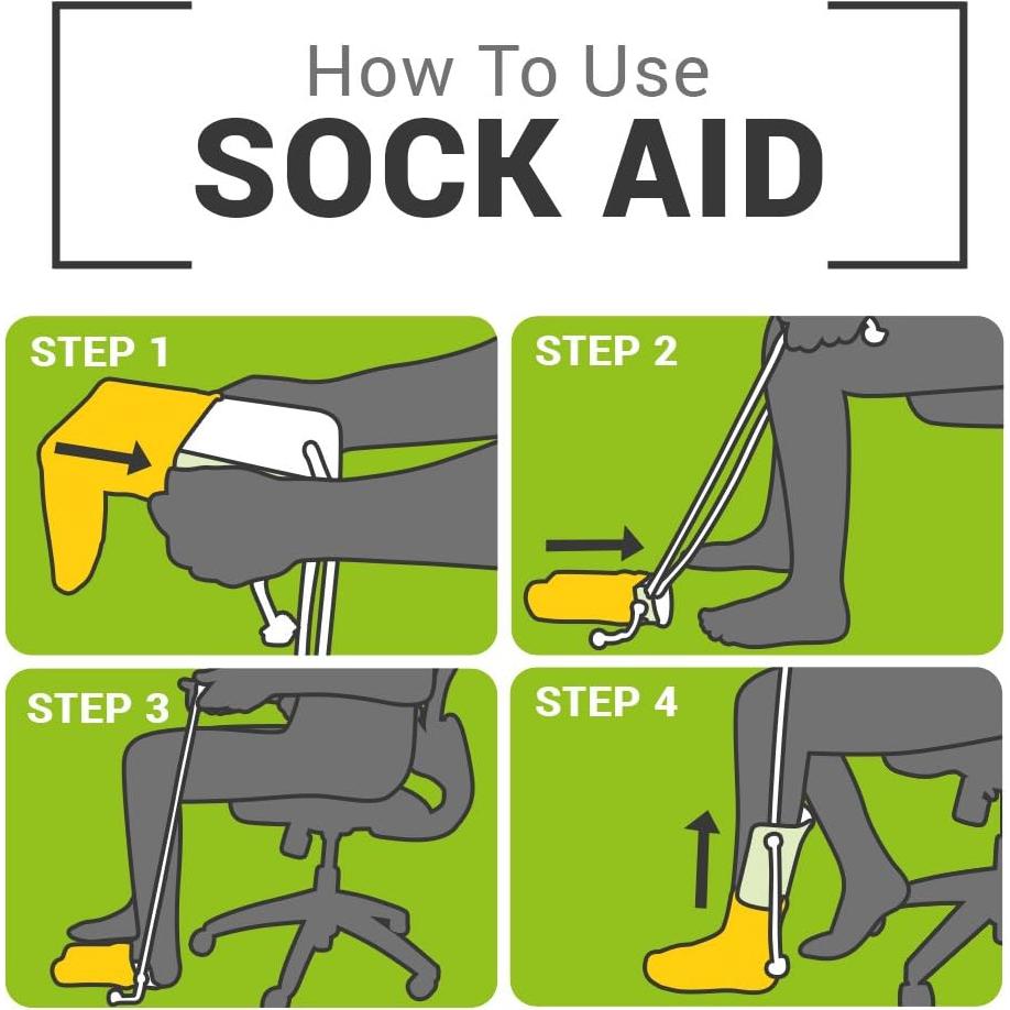 Asistente de Calcetines BodyHealt Azul Deluxe - 83.82 cm