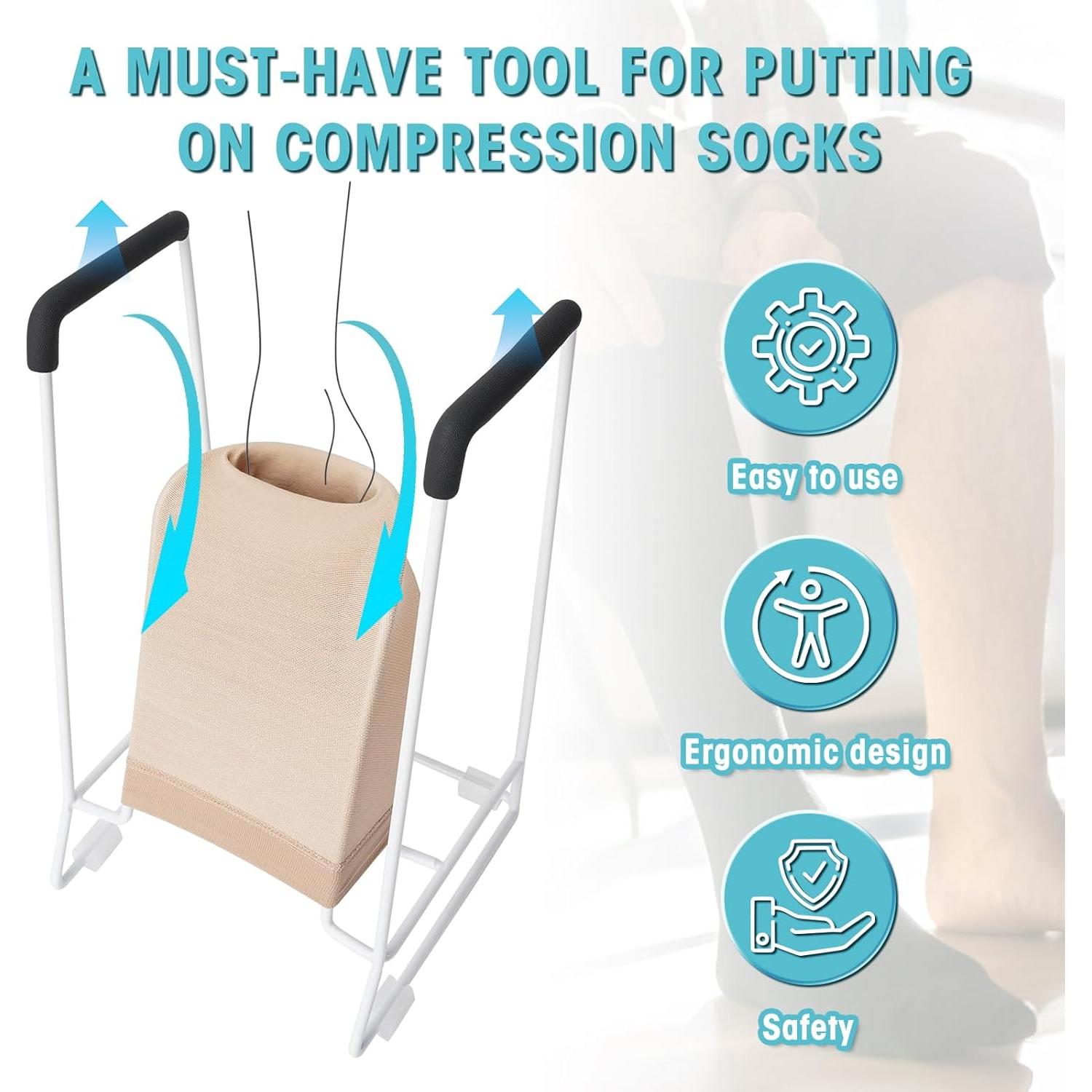 Donador de Medias Grande Zipcase para Pantorrillas 46-51 cm