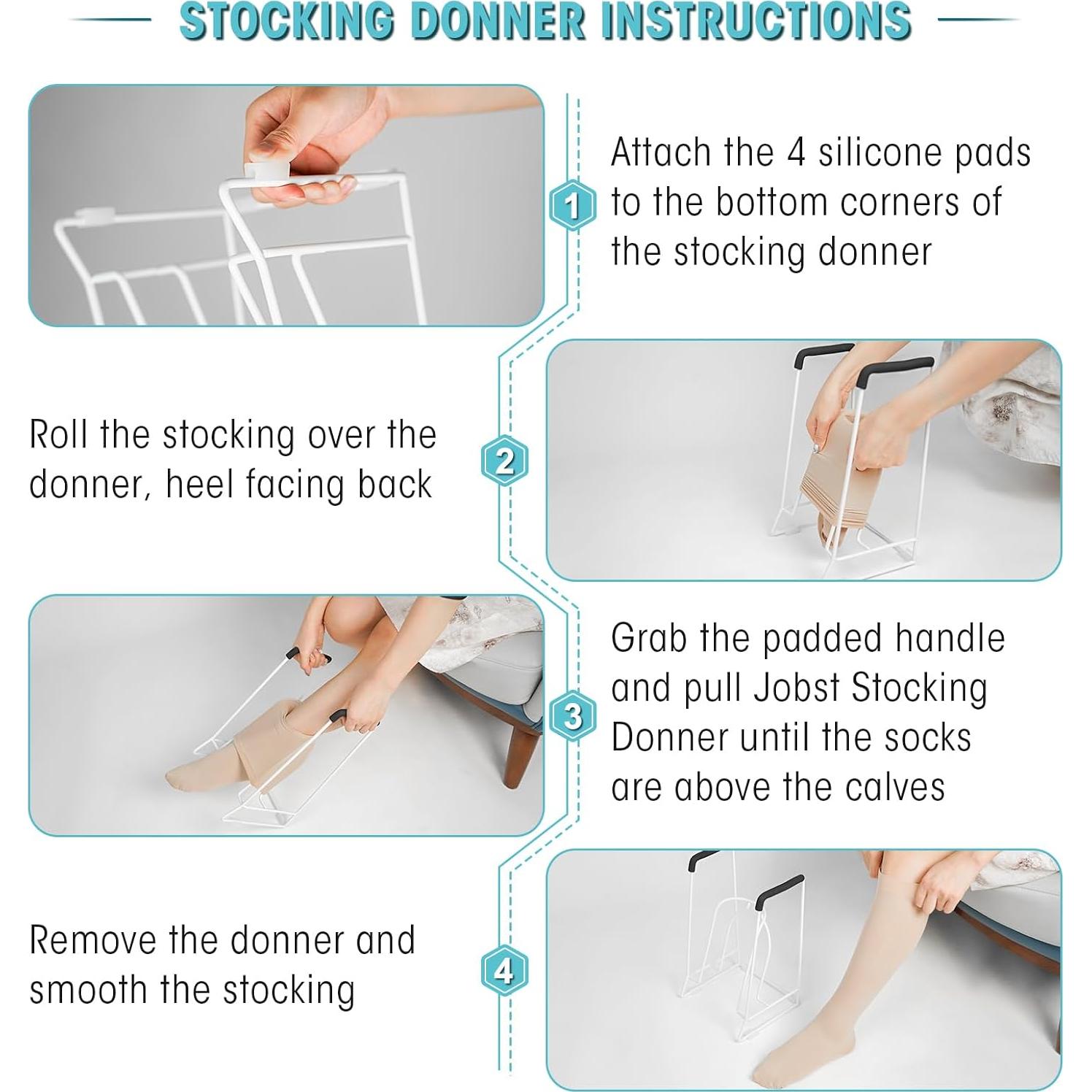 Donador de Medias Grande Zipcase para Pantorrillas 46-51 cm