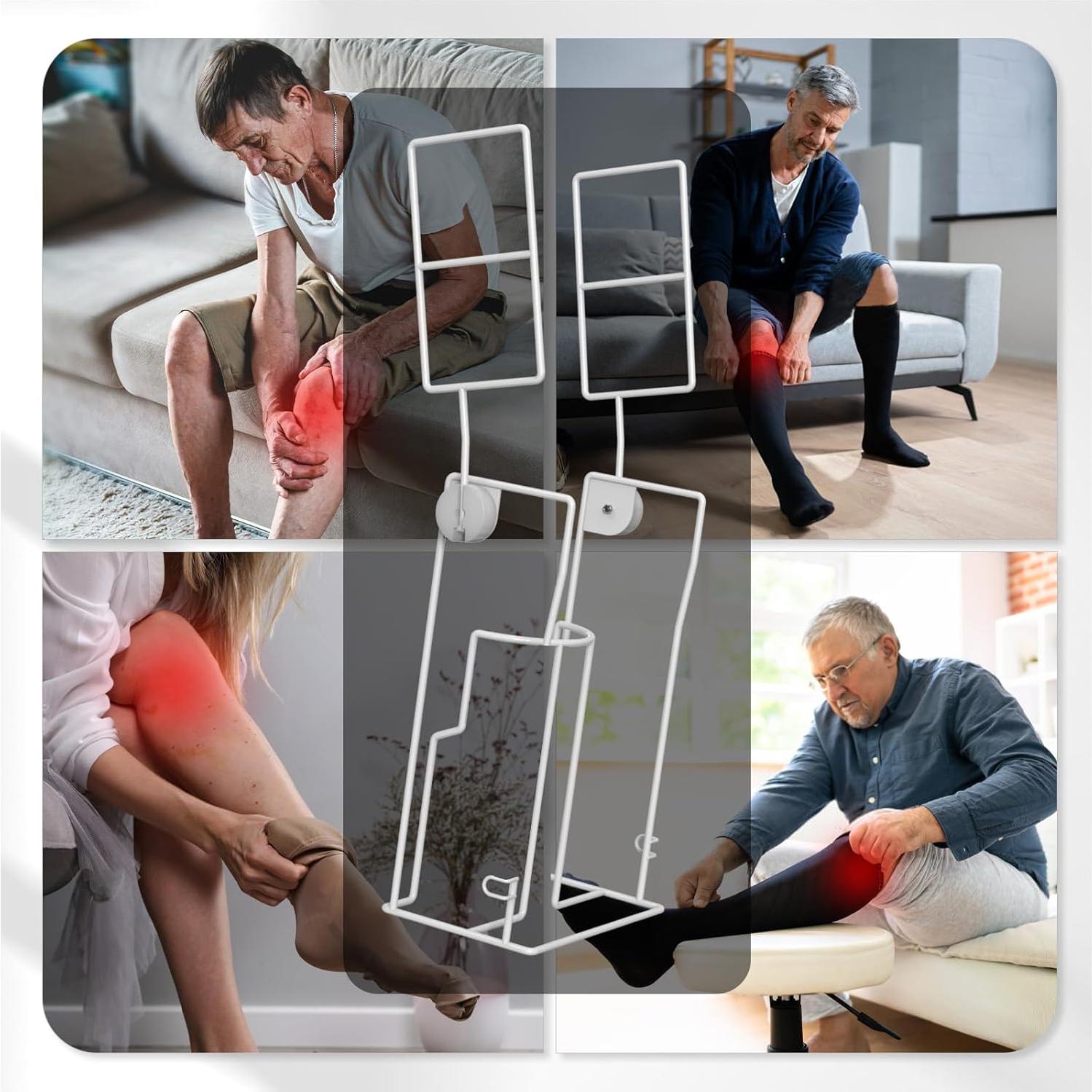 Hadwoer Ayuda para Ponerse Medias de Compresión 33-46 cm