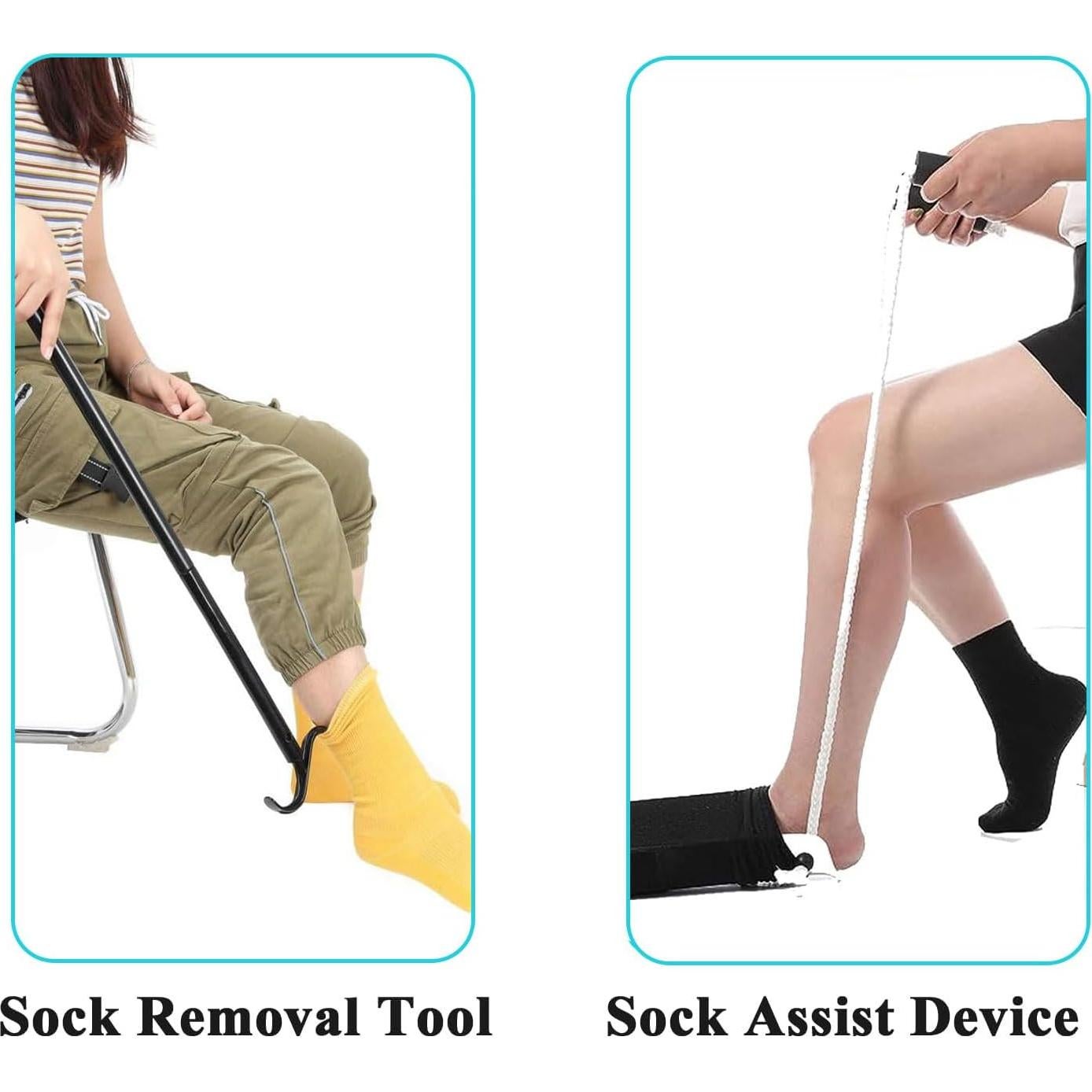 Ayudante para Ponerse Calcetines JFMkaer 89 cm 2 en 1