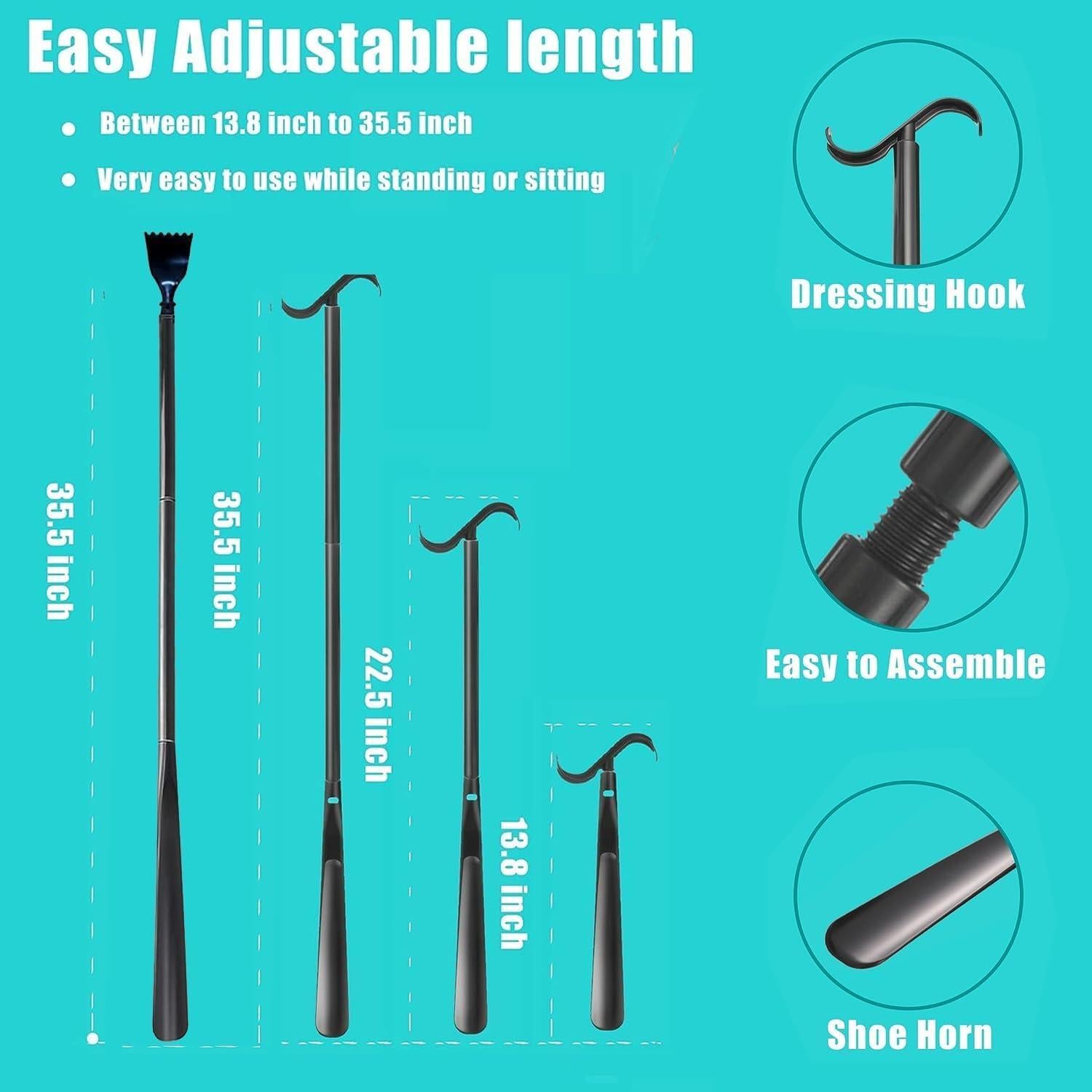 Ayudante para Ponerse Calcetines JFMkaer 89 cm 2 en 1