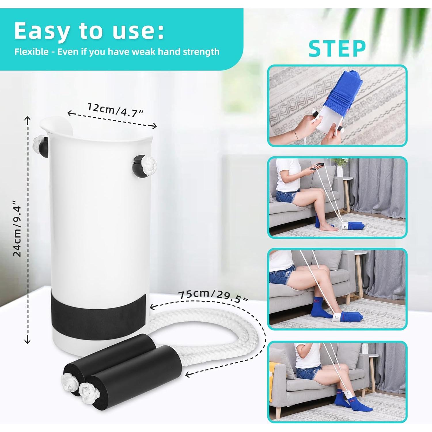 Ayudante para Ponerse Calcetines JFMkaer 89 cm 2 en 1