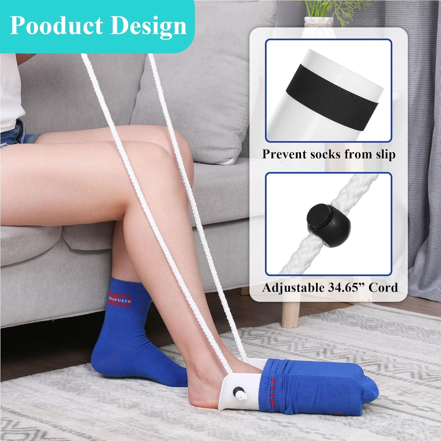 Ayudante para Ponerse Calcetines JFMkaer 89 cm 2 en 1