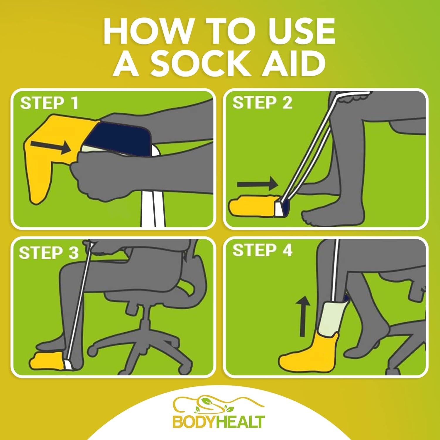 Asistente para Poner Calcetines BodyHealt - 73.66 cm