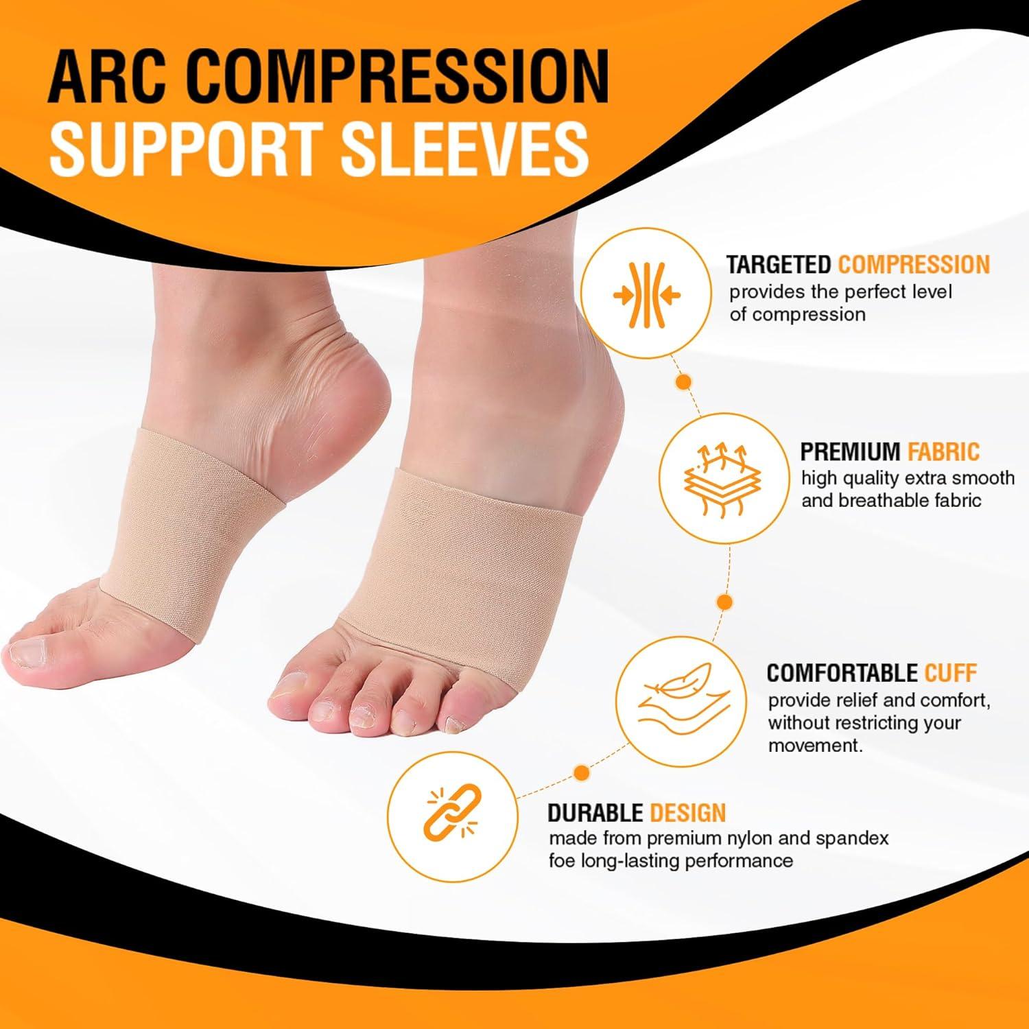 Mangas de Soporte Arco Doc Miller para Fascitis Plantar