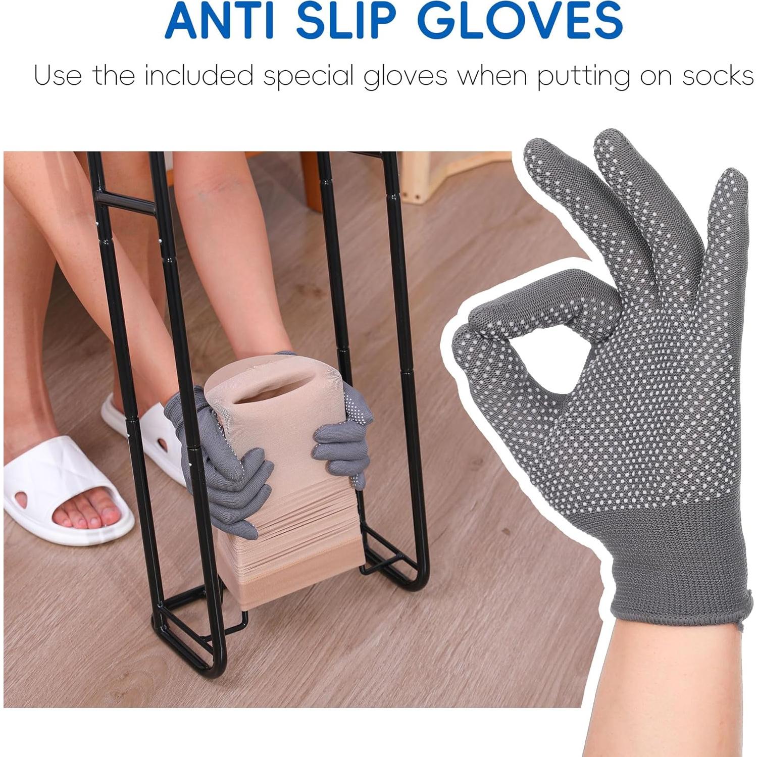 Dispositivo para Poner Medias de Compresión JFMkaer Extra Grande