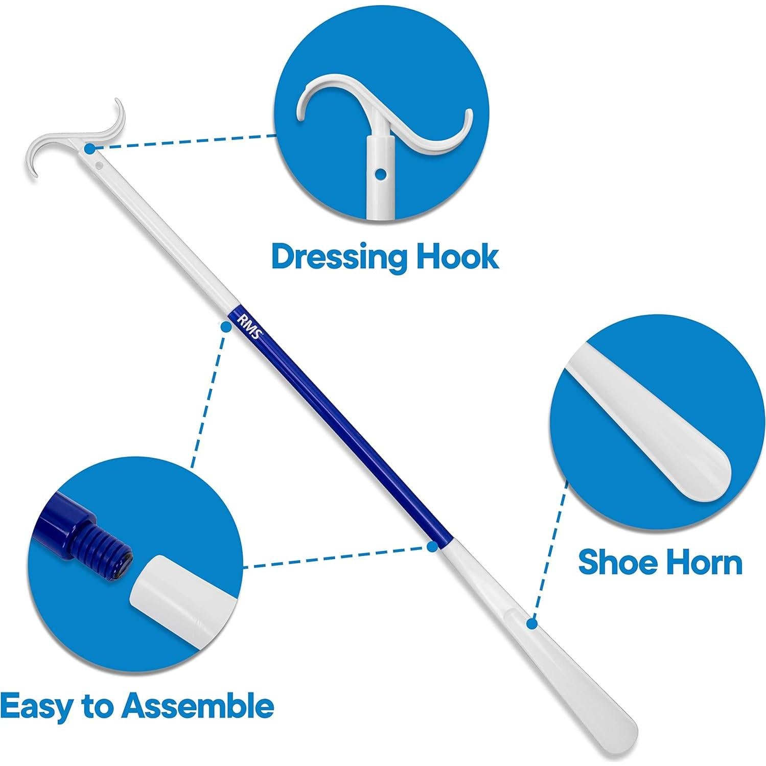Bastón de Vestir Extra Largo RMS 90 cm y Cucharón de Zapatos