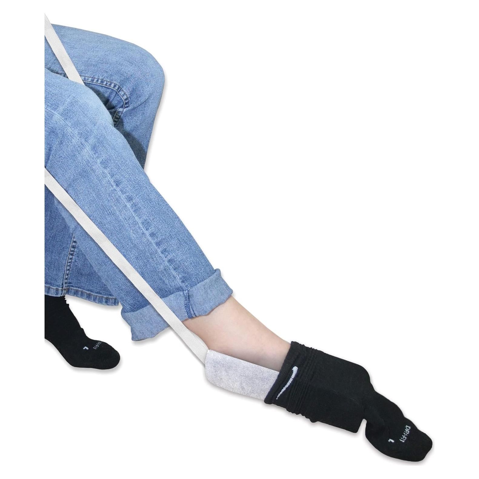 Ayudante Flexible para Poner Calcetines Rehabilitation Advantage - 22.86x17.78 cm