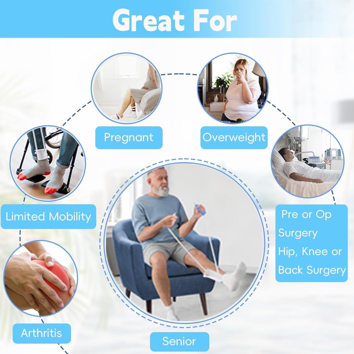 Kit Asistente para Poner y Quitar Calcetines Aomoyun